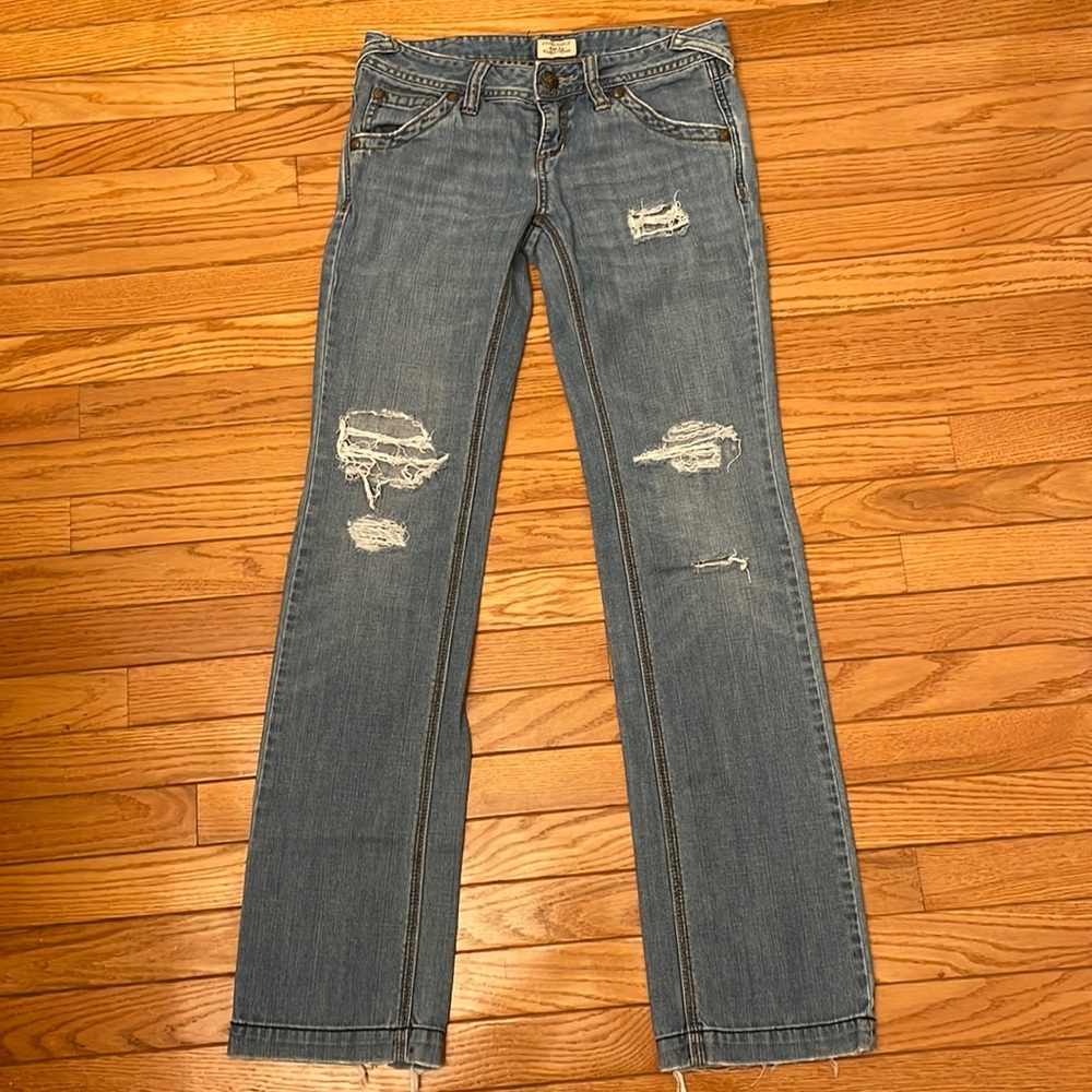 Free People Straight Leg jeans in size 26 made in Hong Kong